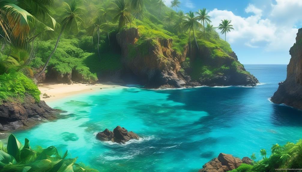 remote island community in pacific