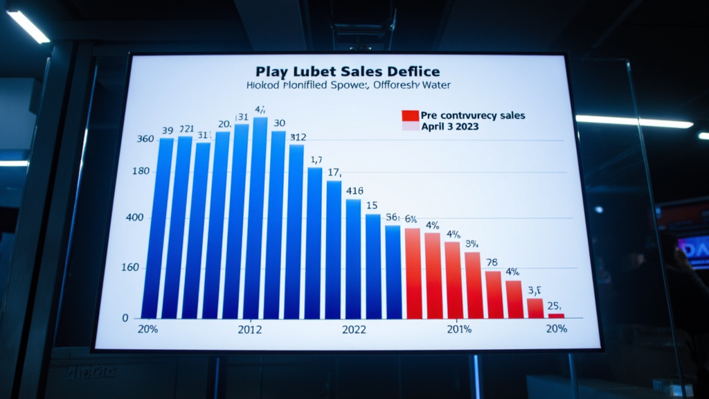 Diagram som viser Bud Lights salgsfall etter 2023-kontroversen