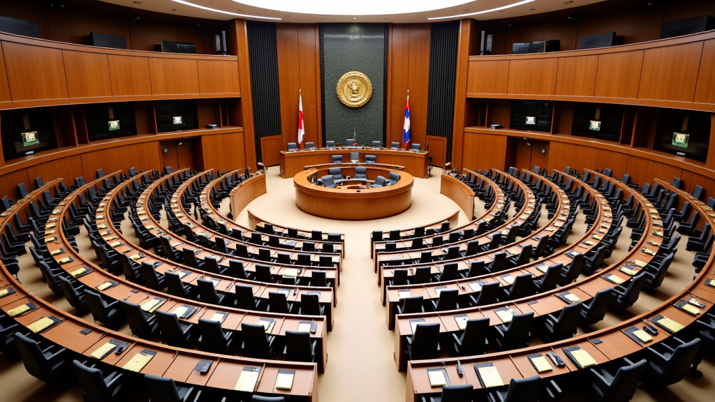 Det nederlandske parlamentet Representantenes Hus under en debatt om asylpolitikk