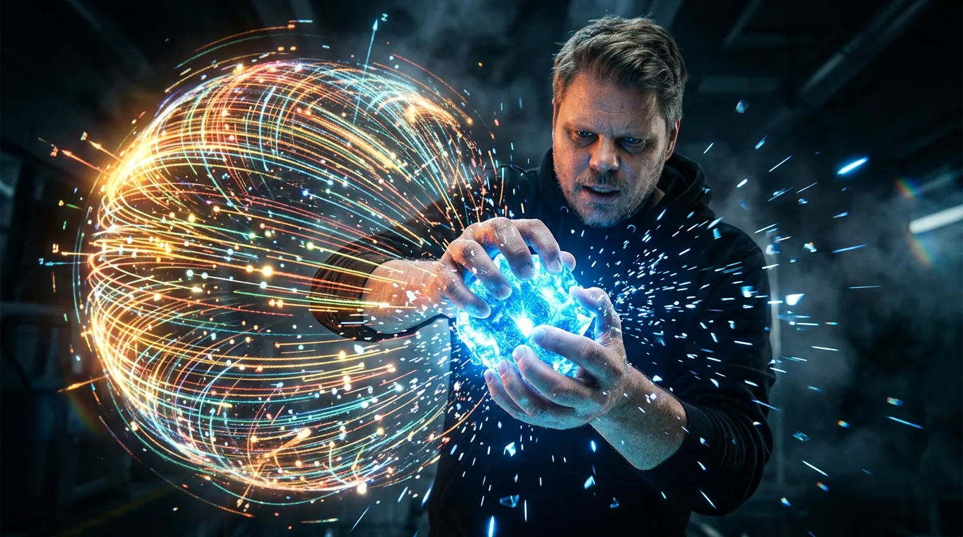 Jan Sverre komprimerer en roterende kule av høydimensjonale vektorer med TurboQuant-algoritmen