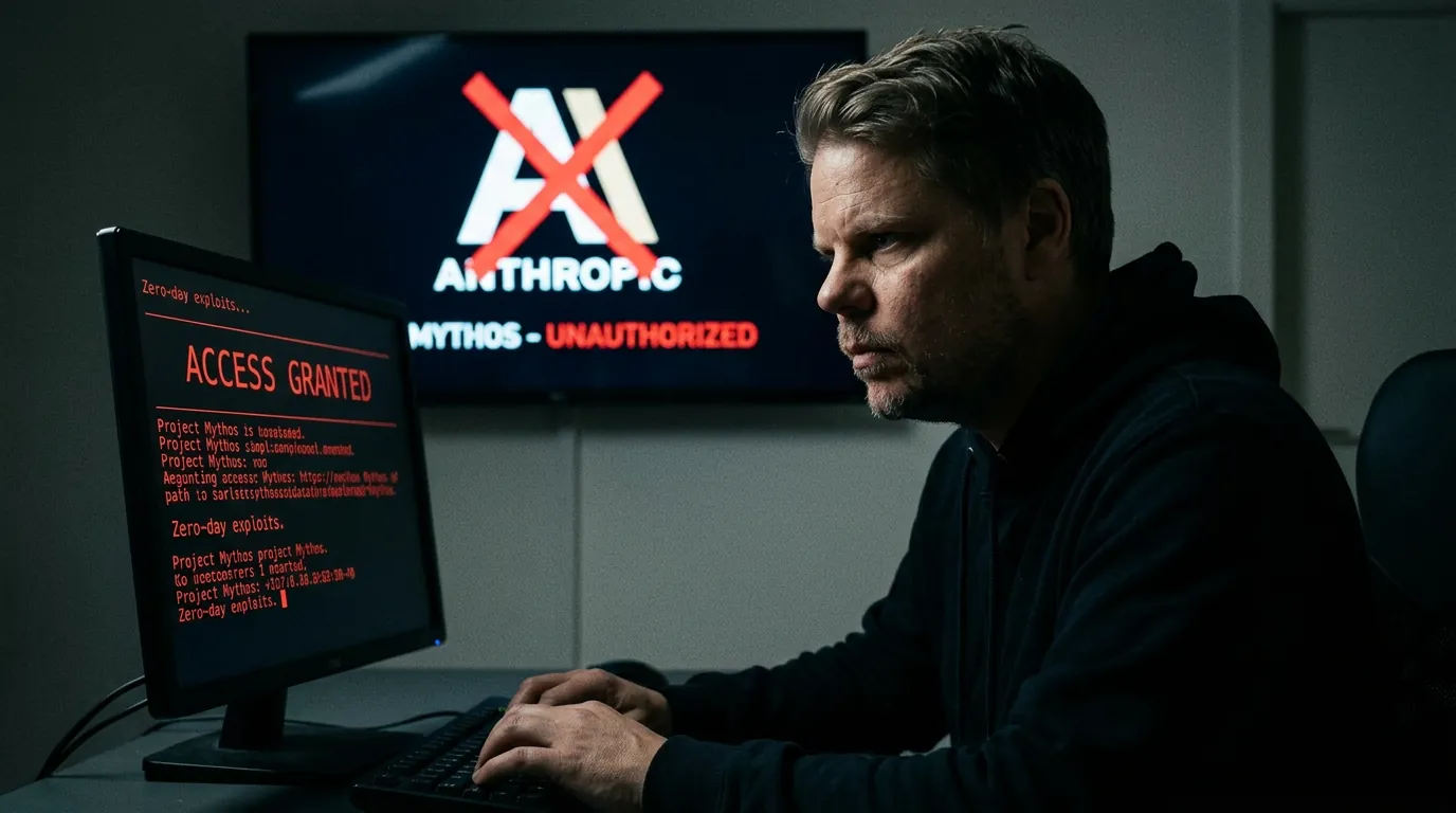 Jan Sverre følger med på uautorisert tilgang til Anthropics Mythos AI-modell via terminal-skjerm