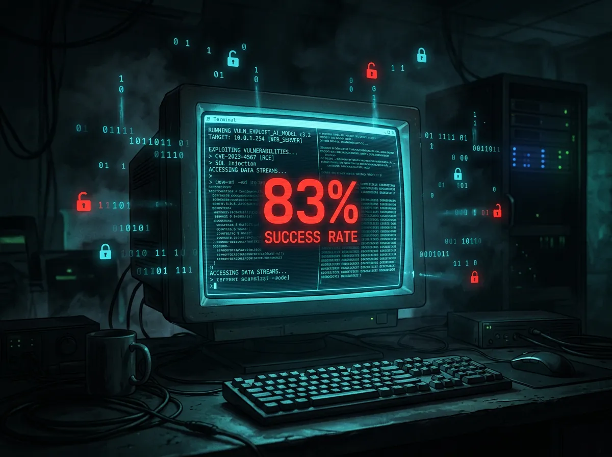 Terminal-skjerm viser 83 prosent suksessrate på zero-day exploits - Anthropic Mythos cybersikkerhet kapabilitet
