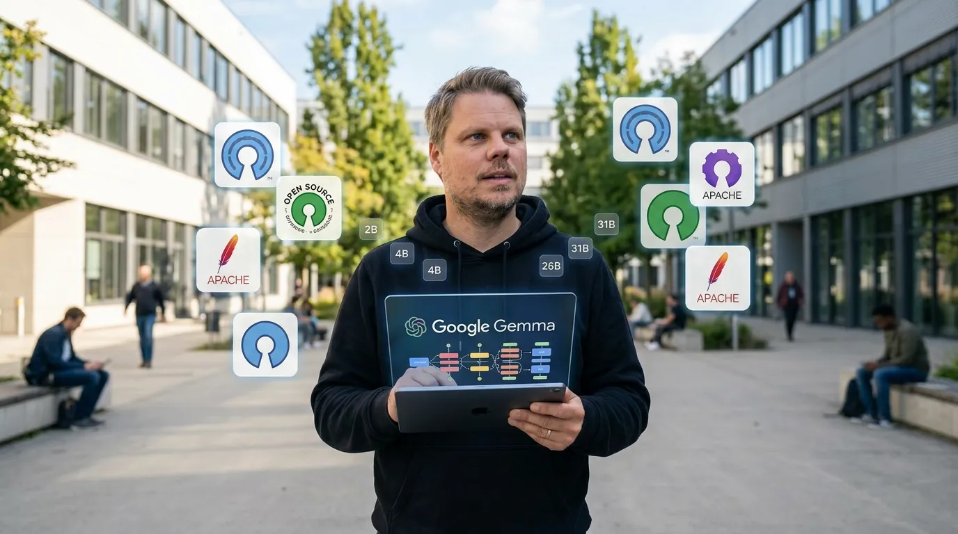 Jan Sverre utforsker Gemma 4 fra Google med Apache 2.0-lisens og fire nye åpne AI-modeller