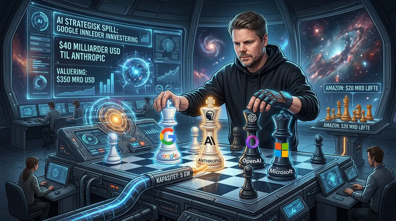 Jan Sverre ser på gigantisk vektstang der Google og Anthropic veies mot hverandre - 40 milliarder dollar investering