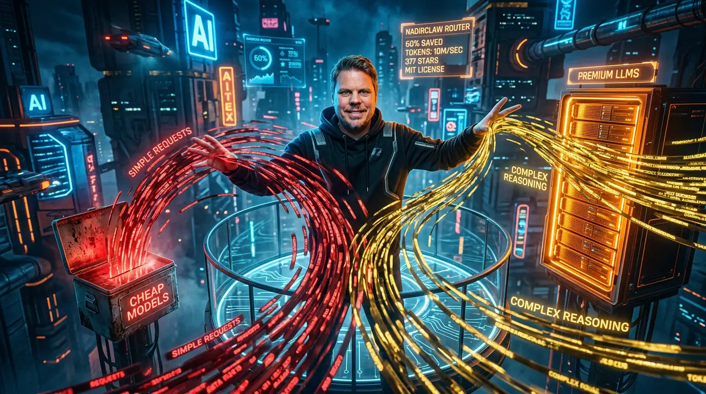 Jan Sverre dirigerer LLM-ruting med NadirClaw - enkle tokens til billige modeller, komplekse til premium