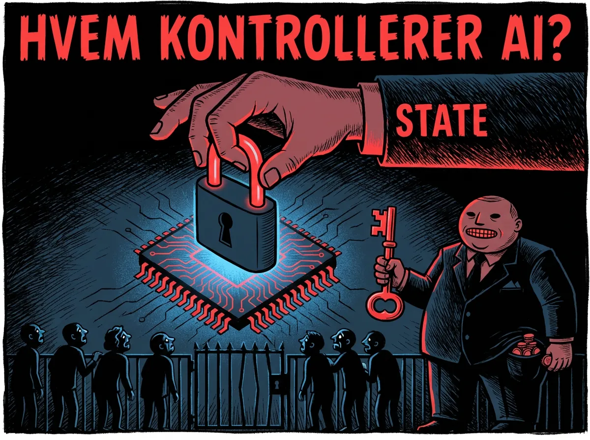Staten låser AI-teknologien med hengelås mens vanlige folk er utestengt og et selskap holder nøkkelen