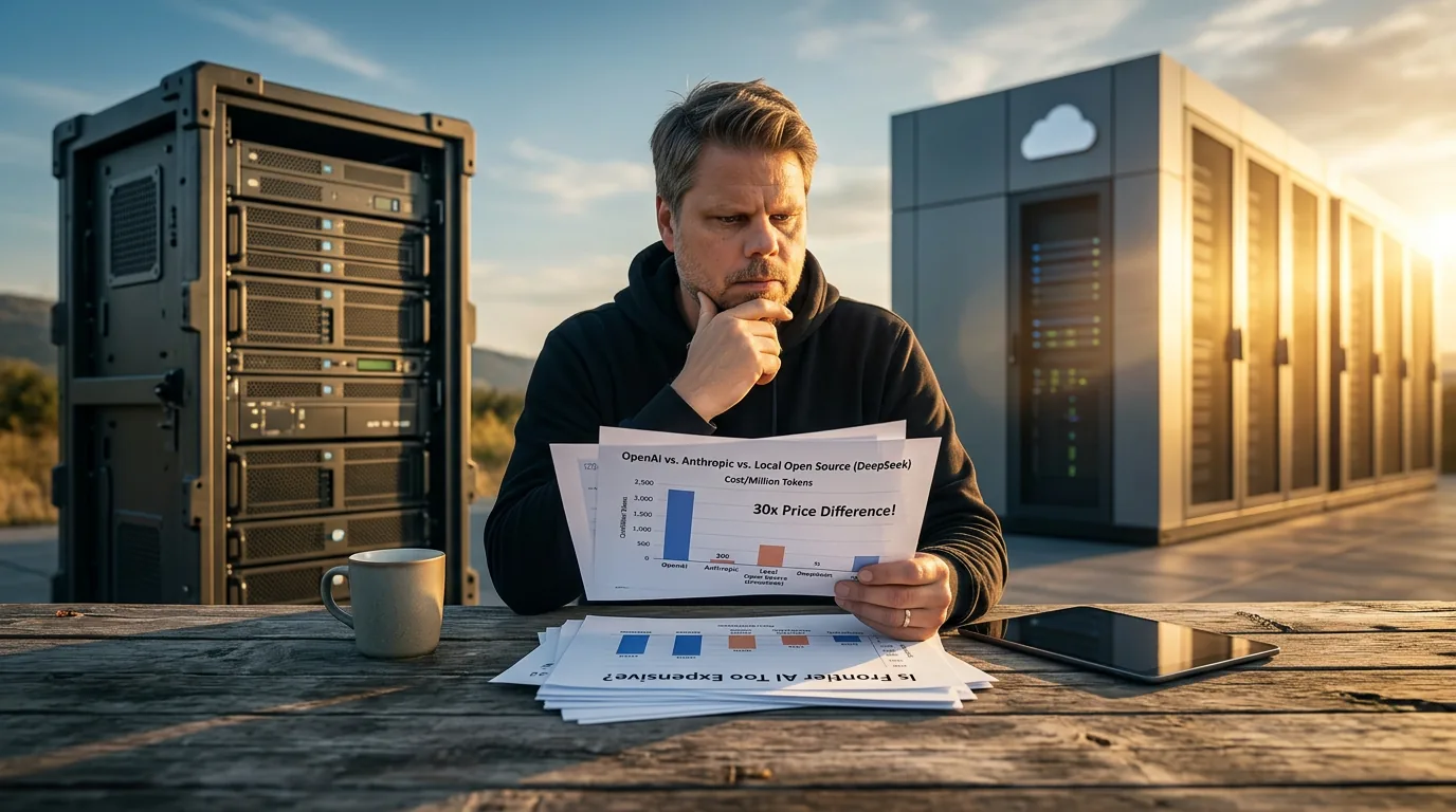 Jan Sverre sammenligner priser på frontier-AI versus lokal AI