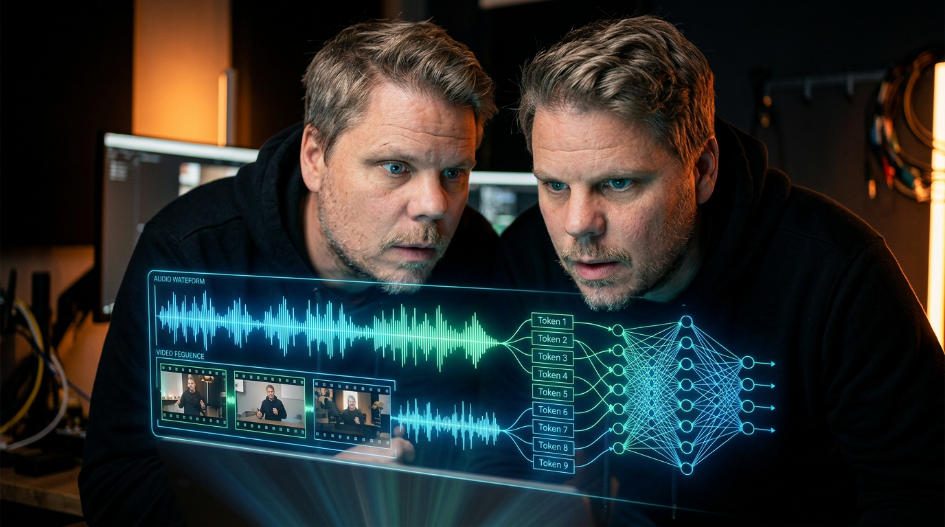 Jan Sverre ser på holografiske sanntids AI-strømmer fra TML-Interaction-Small