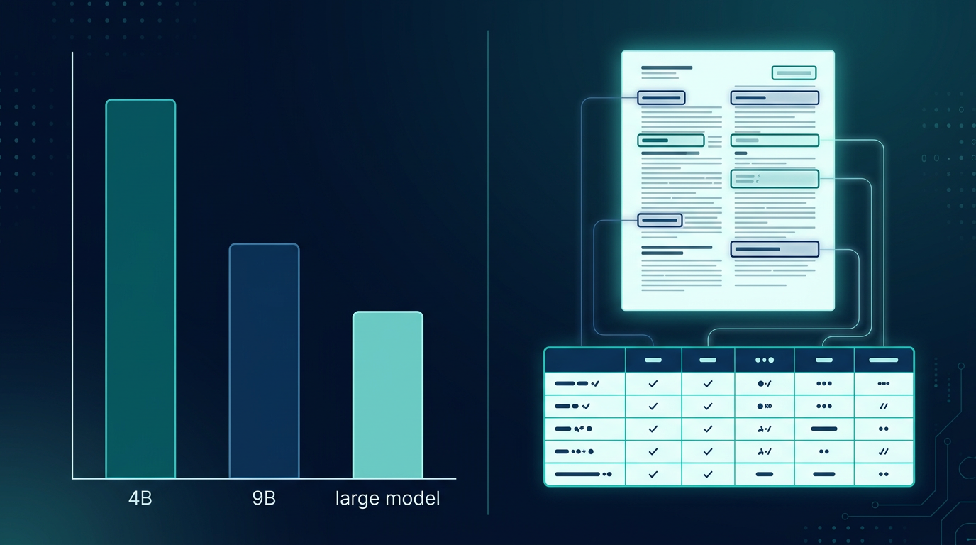 NuExtract3 benchmark - 4B modellen slår Qwen3.5-9B og Gemma-4-E4B på strukturert ekstraksjon