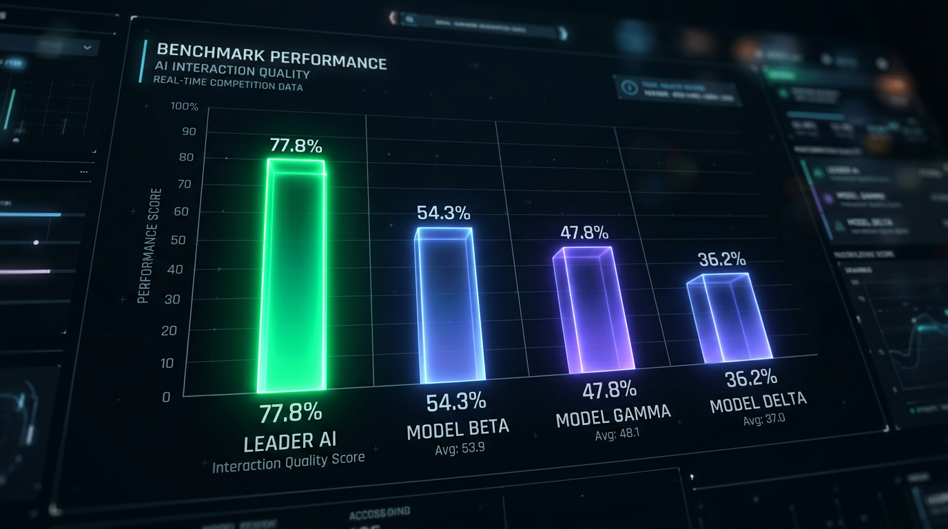Benchmark-sammenligning mellom TML-Interaction-Small, Gemini og GPT-realtime på FD-bench