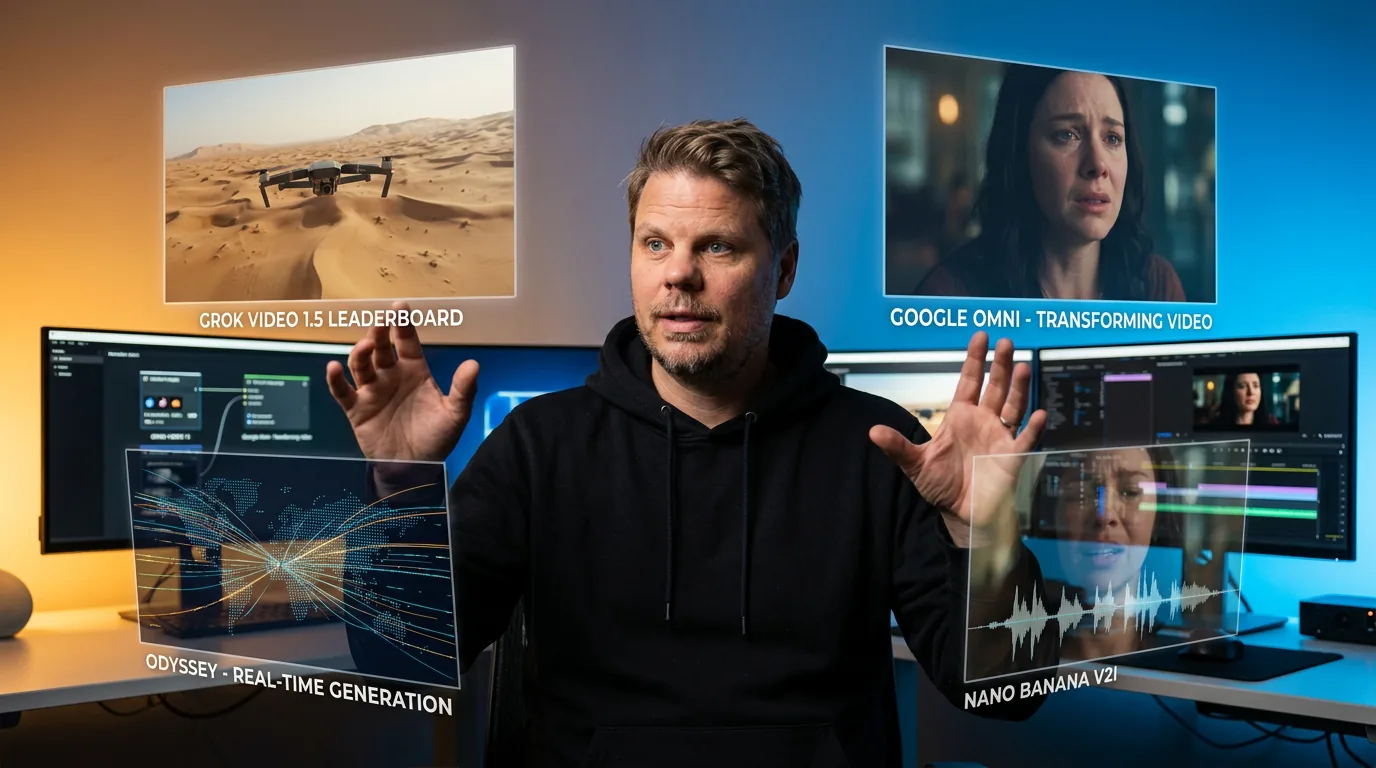 AI-videomodeller 2026 - oversikt over Grok Video, Google Omni og Odyssey