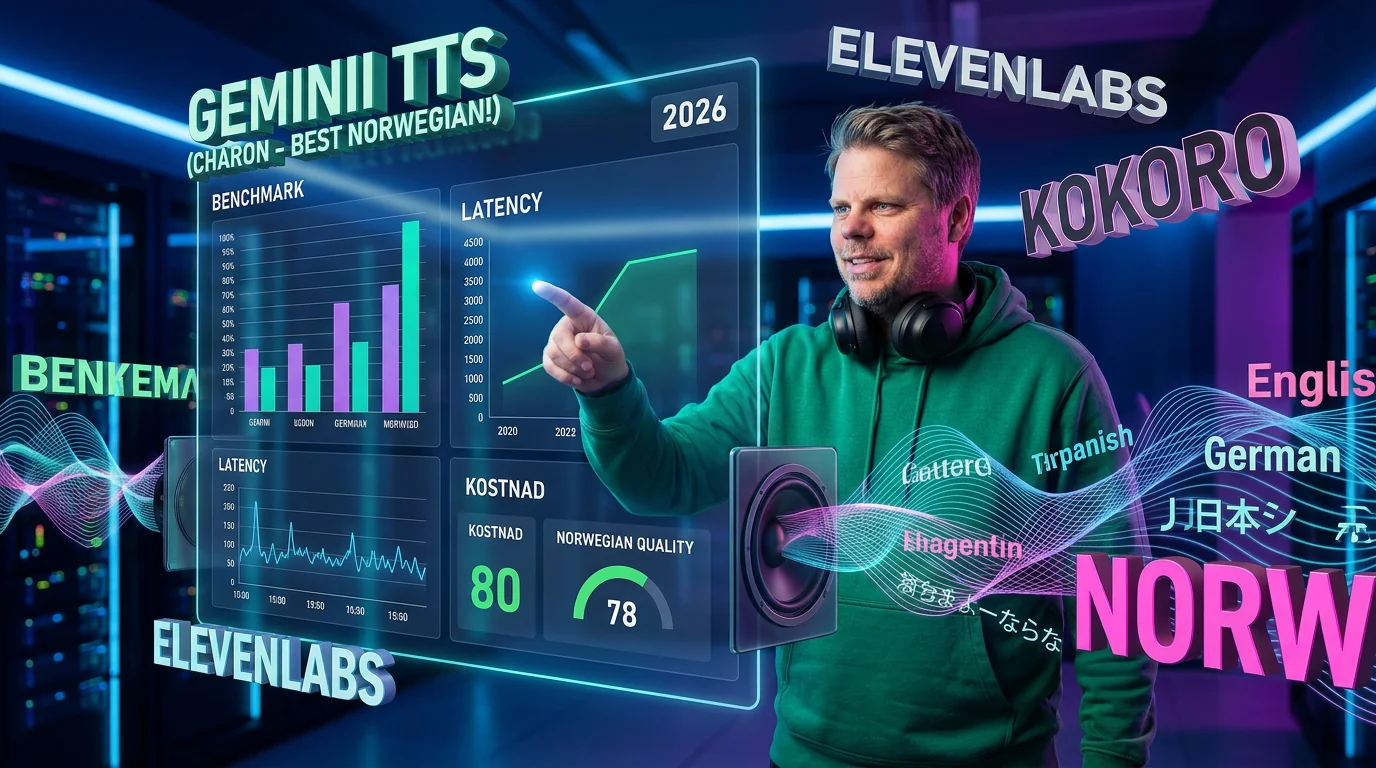 Jan Sverre utforsker de beste TTS-modellene i 2026