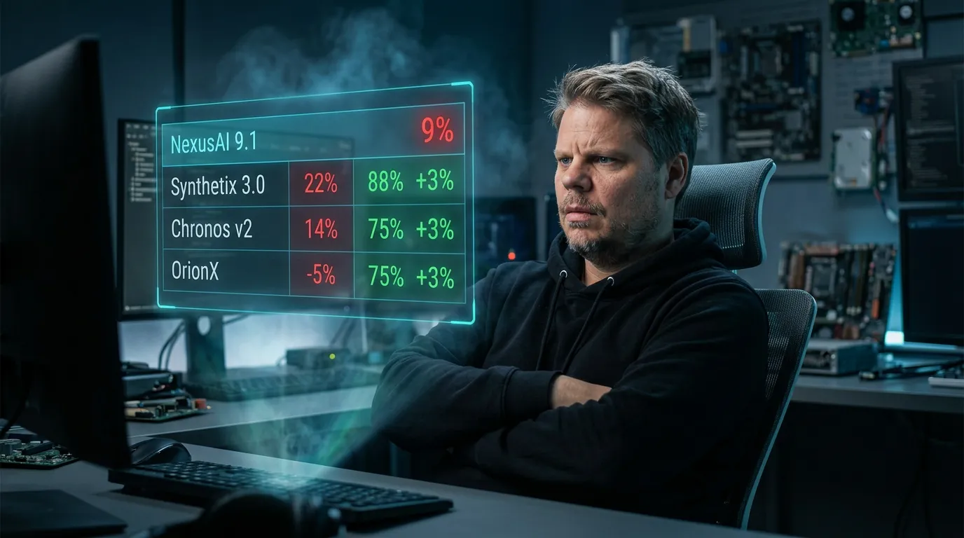 Jan Sverre ser skeptisk på holografisk display med AI-modell hallusinasjonsrater