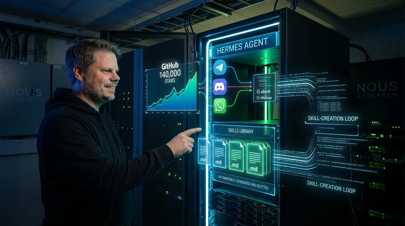 Jan Sverre med Hermes Agent selvhosting AI-agent rammeverk på egen server