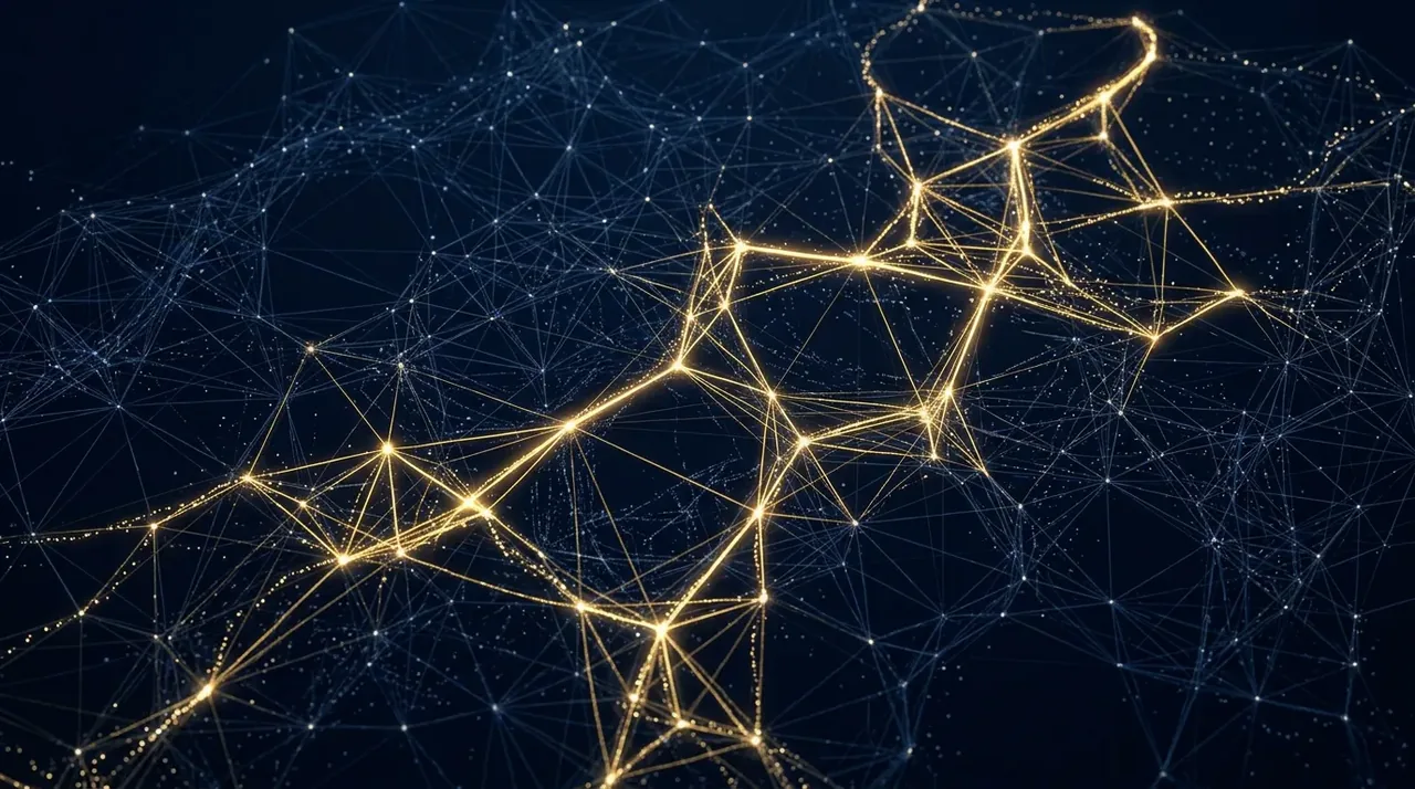 Visualisering av sparse attention-nettverk med millioner av datapunkter som strømmer effektivt gjennom optimaliserte kanaler