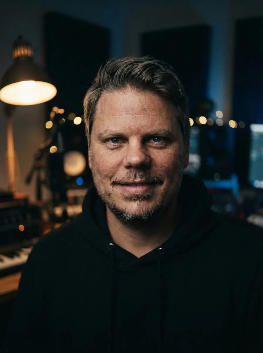 Jan Sverre studioportrett - testbilde fra Nano Banana Lite