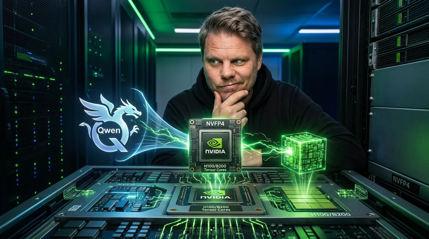 Jan Sverre ser skeptisk på NVIDIA sin kvantisering av Alibabas Qwen3-27B modell for serverklasse GPU-er
