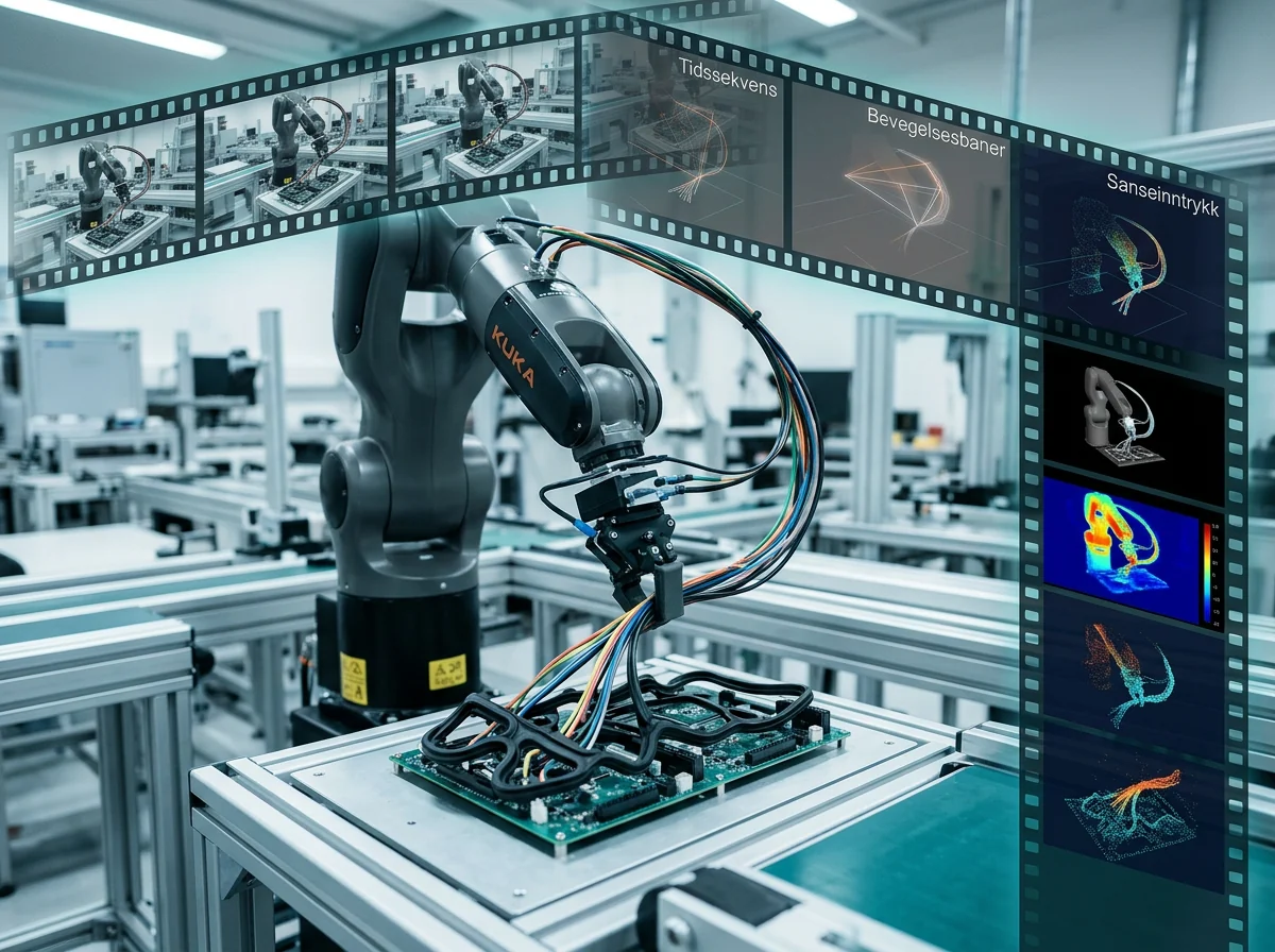 Industrirobot bruker FLUX-mimic til å forutsi og utføre presise robothandlinger