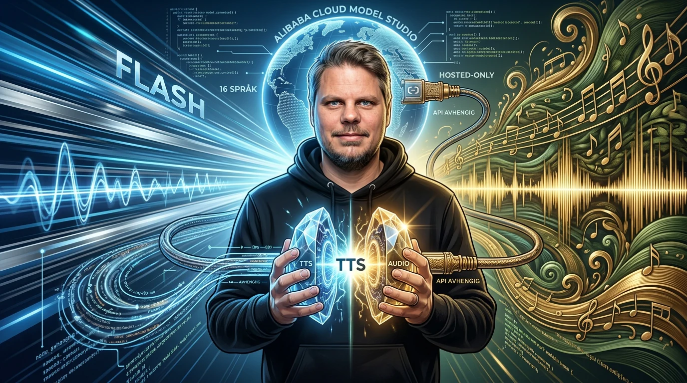 Jan Sverre mellom raske og detaljerte lydbølger fra Qwen-Audio-3.0-TTS-modellene