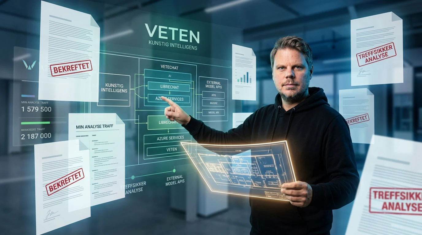Jan Sverre gransker dokumentene som viser Veten-kostnaden og bekrefter analysen