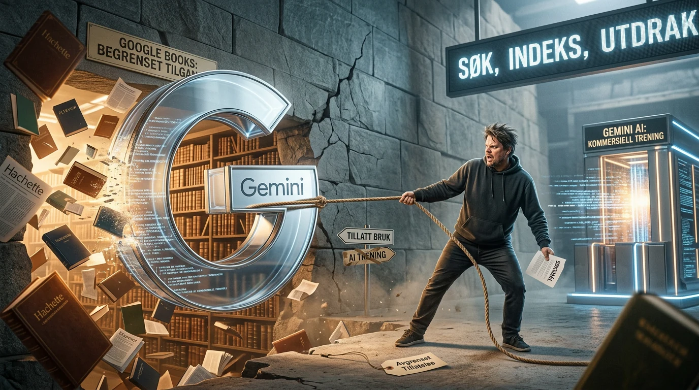 Jan Sverre midt i konflikten om Google, Gemini-trening og forlagenes bøker