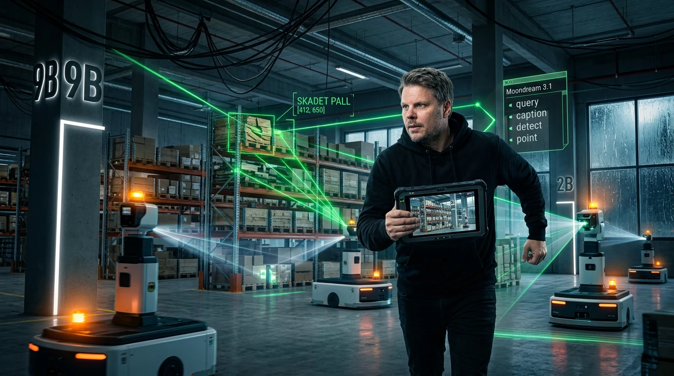 Jan Sverre bruker visuell AI til å finne objekter i en fysisk scene