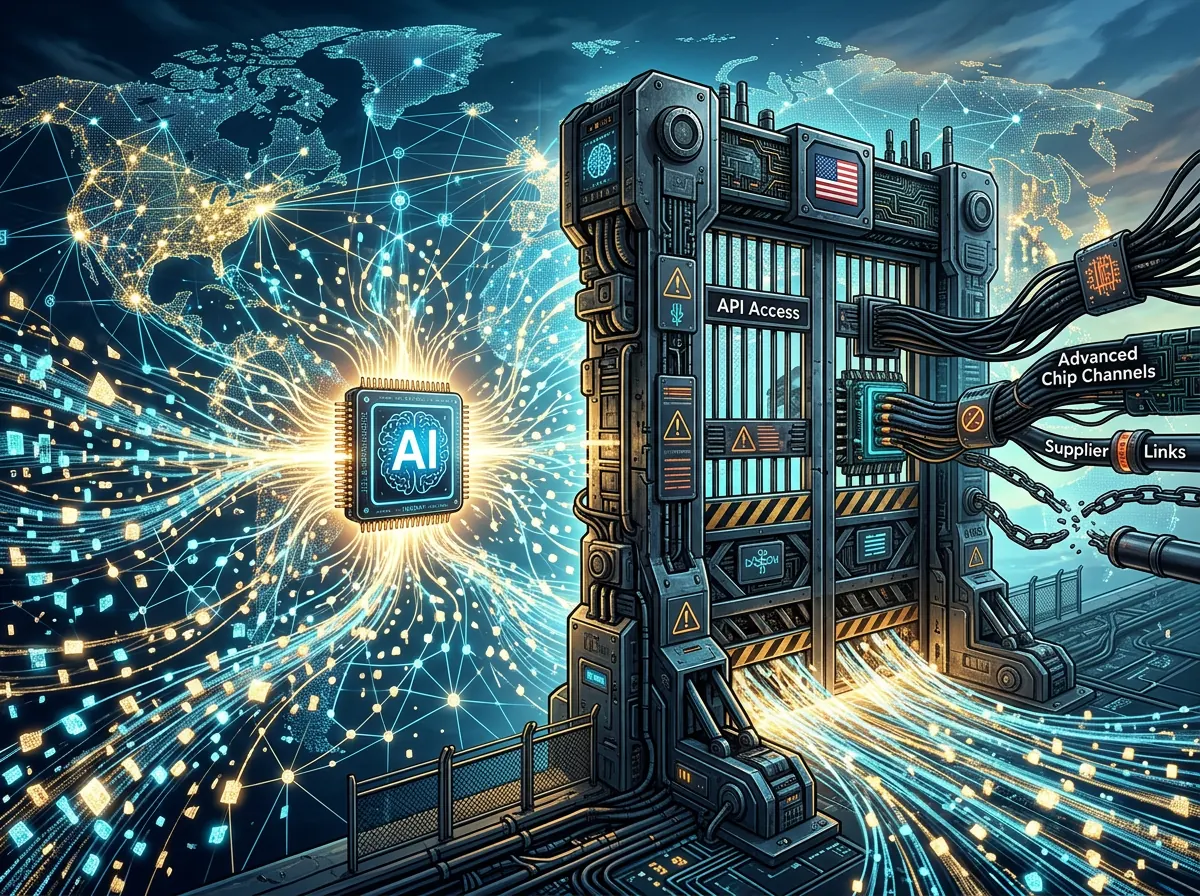Amerikansk kontrollport møter spredte open-weight-modeller og globale distribusjonskanaler