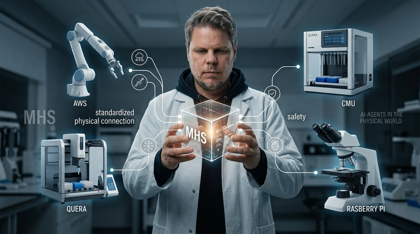 Jan Sverre med AI-agenter som kobles sikkert til fysisk laboratorieutstyr