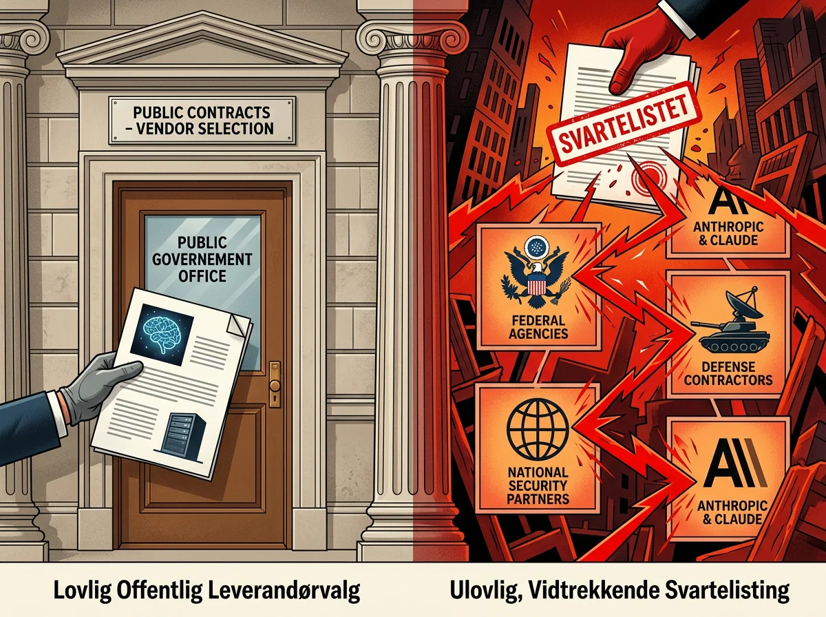 Forskjellen mellom leverandørvalg og ulovlig svartelisting av Anthropic i forsvarsmarkedet