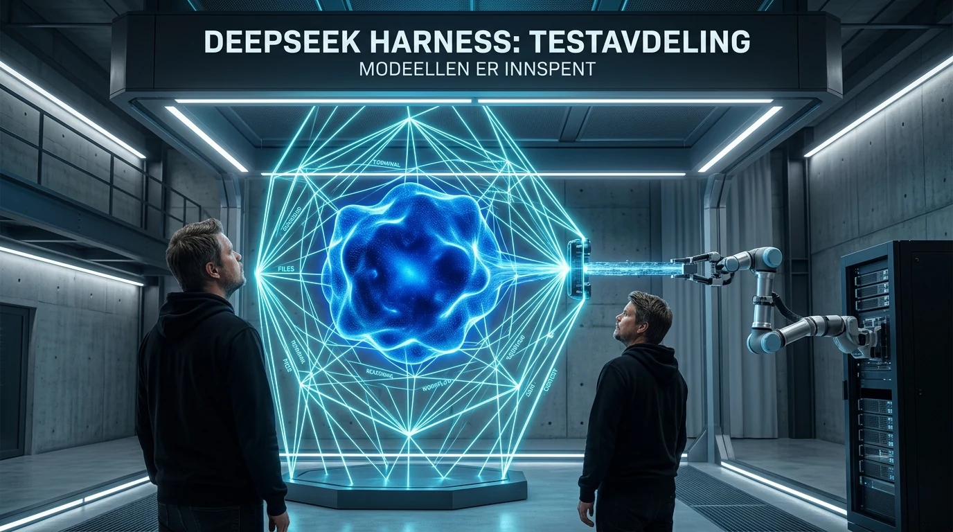 Jan Sverre i en visuell framstilling av DeepSeek Harness og AI-agenter