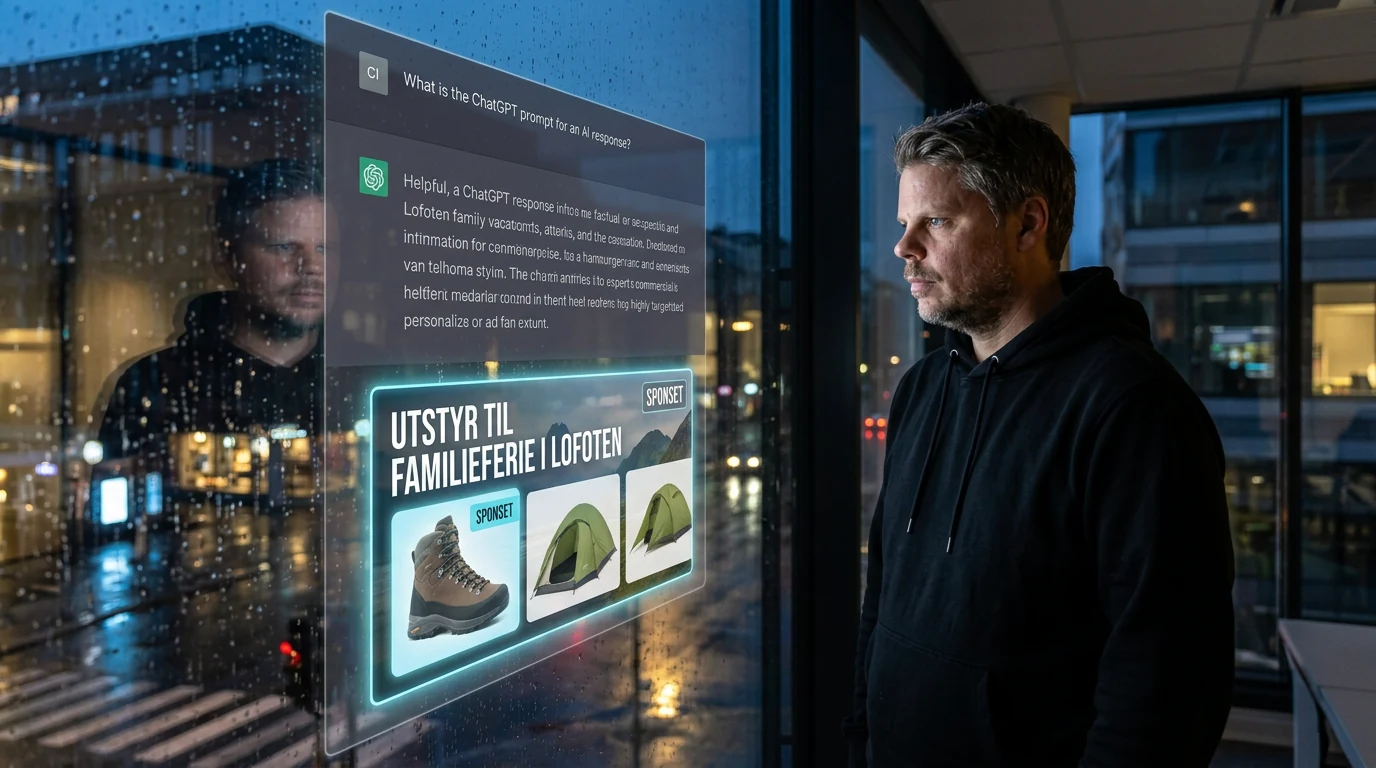 Jan Sverre vurderer reklame i ChatGPT og skillet mellom råd og annonser