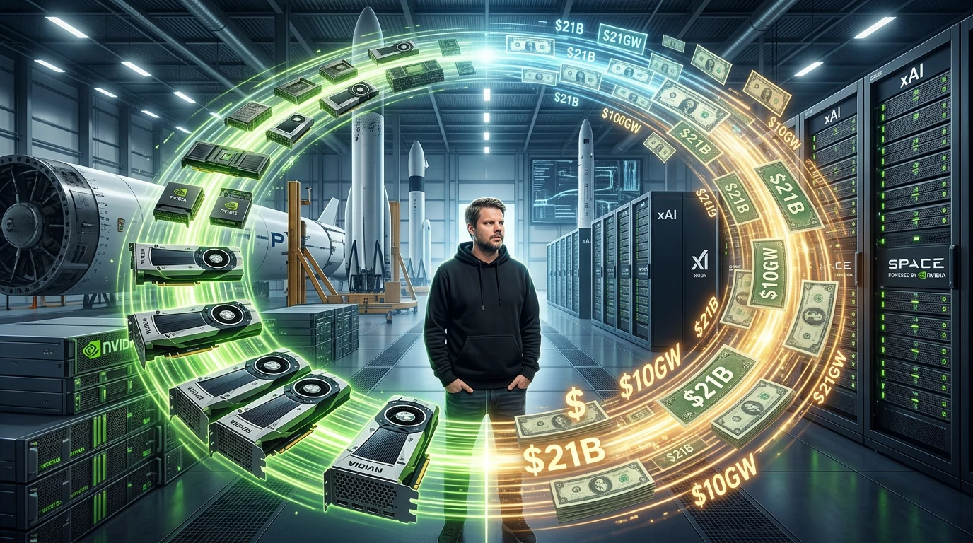 Jan Sverre illustrerer kapitalbindingen mellom Nvidia og SpaceX i stor AI-skala