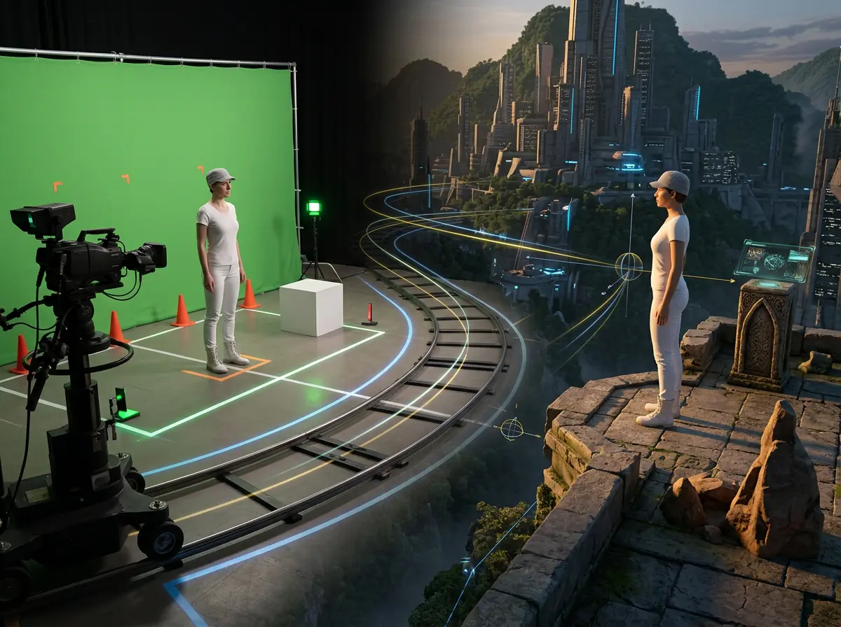 Hybrid AI-videoproduksjon fra green screen og blocking til ferdig Seedance-scene
