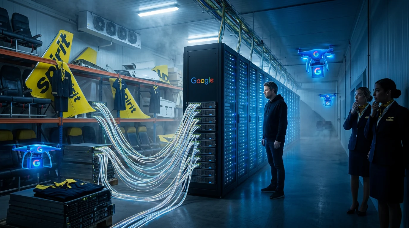 Jan Sverre med Spirit Airlines-data som salgsvare for Google AI