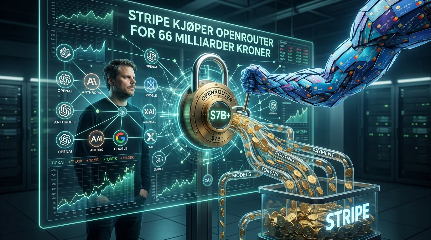 Jan Sverre ved knutepunktet mellom Stripe, OpenRouter og AI-modellenes betalingsflyt