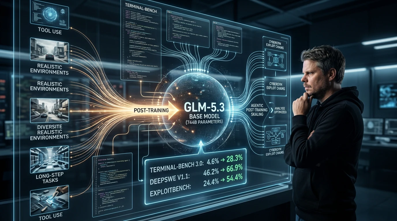 Jan Sverre foran GLM-5.3 som forbedres gjennom avansert post-training uten ny grunnmodell