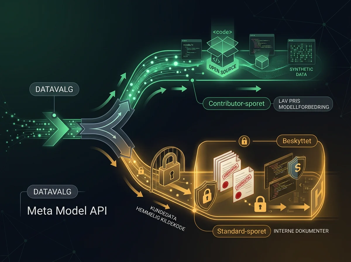 Skille mellom Contributor-data og beskyttet kode i Meta Model API