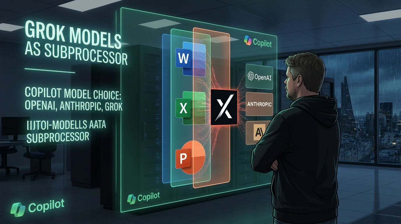 Jan Sverre foran Microsoft Copilot med Grok i Word, Excel og PowerPoint