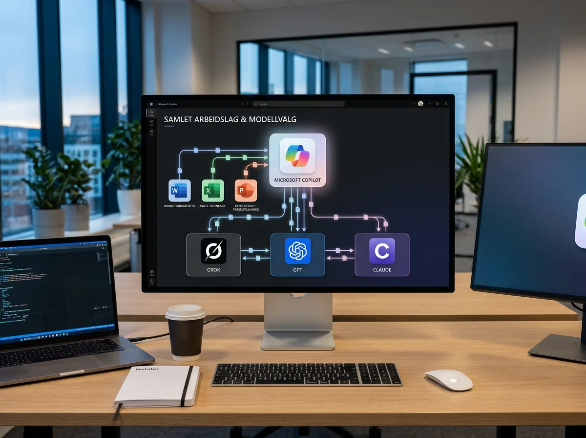 Microsoft Copilot kobler Word, Excel og PowerPoint til flere AI-modeller