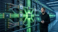 Jan Sverre i hettegenser med Nvidia, MediaTek og sammenkoblet AI-infrastruktur rundt seg