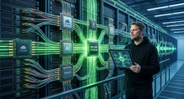 Jan Sverre i hettegenser med Nvidia, MediaTek og sammenkoblet AI-infrastruktur rundt seg