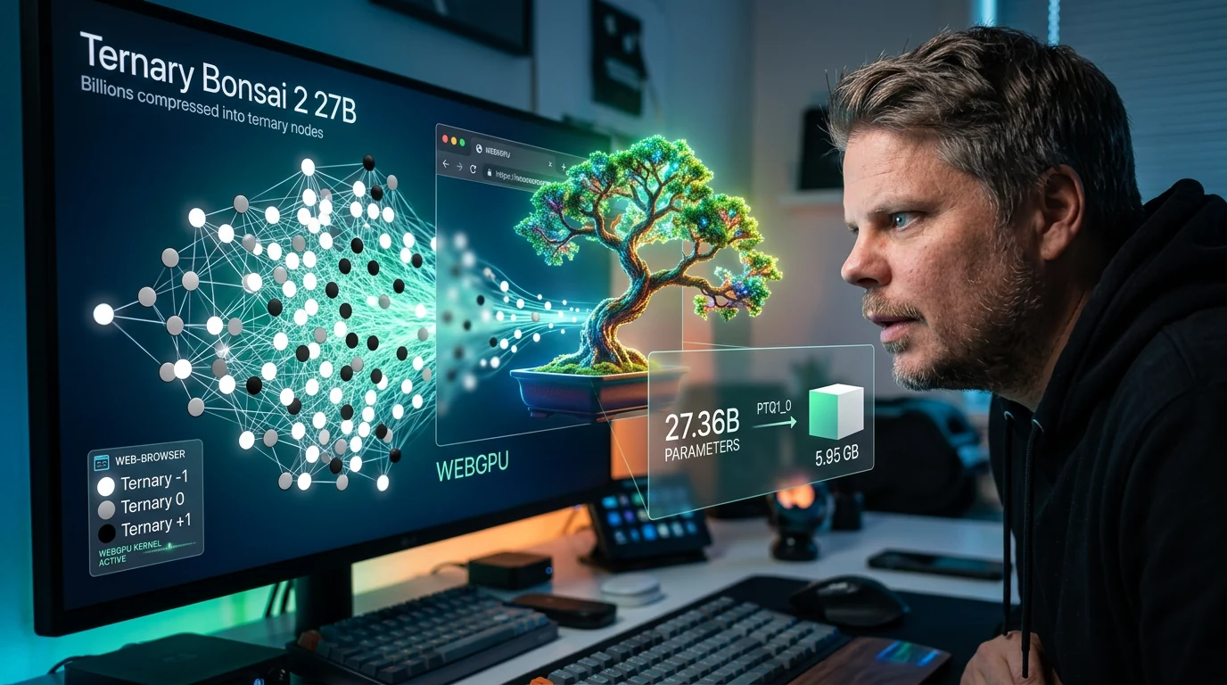 Jan Sverre visualiserer Ternary Bonsai 2 27B og lokal AI i nettleseren