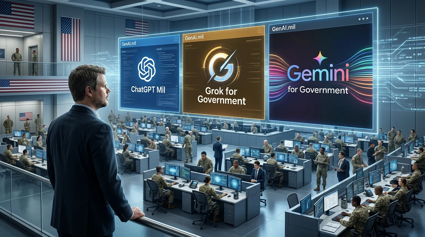 Jan Sverre illustrerer Pentagons sikre AI-portal med ChatGPT, Grok og Gemini