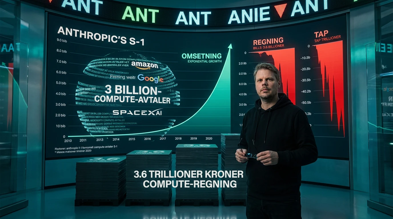 Anthropic IPO filing with the ANT ticker and the enormous compute bill behind Claude