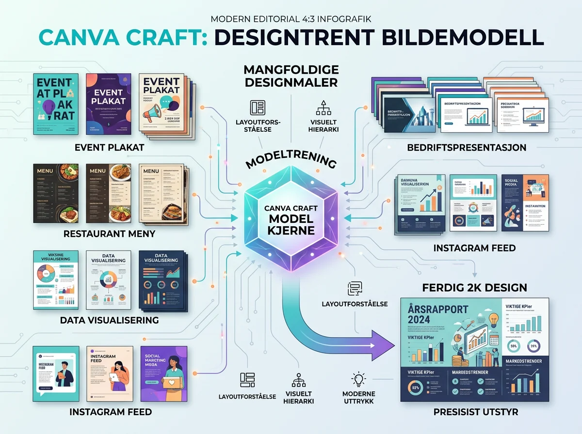 Canva Craft learning layout and visual hierarchy from human-made design templates