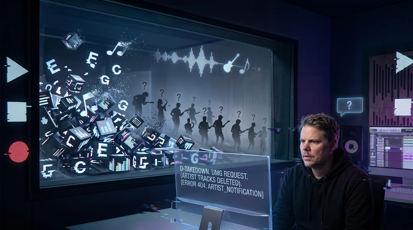 Jan Sverre illustrerer DistroKids fjerning av musikk etter krav fra UMG