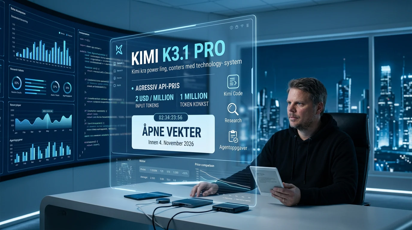 Jan Sverre vurderer Kimi K3.1 Pro mot kostbare toppmodeller på pris