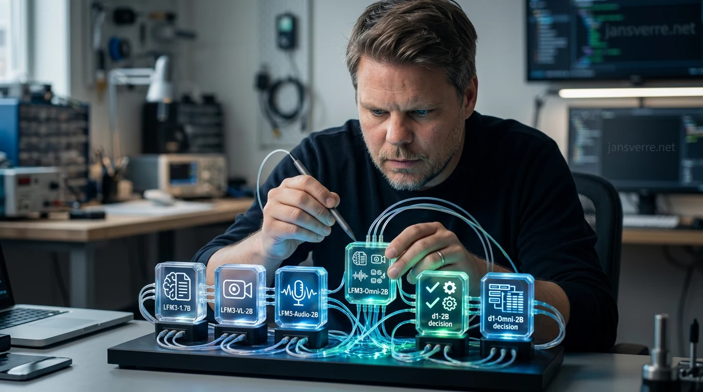 Liquid AI LFM3 models running text, vision, audio, and decision tasks locally on compact hardware