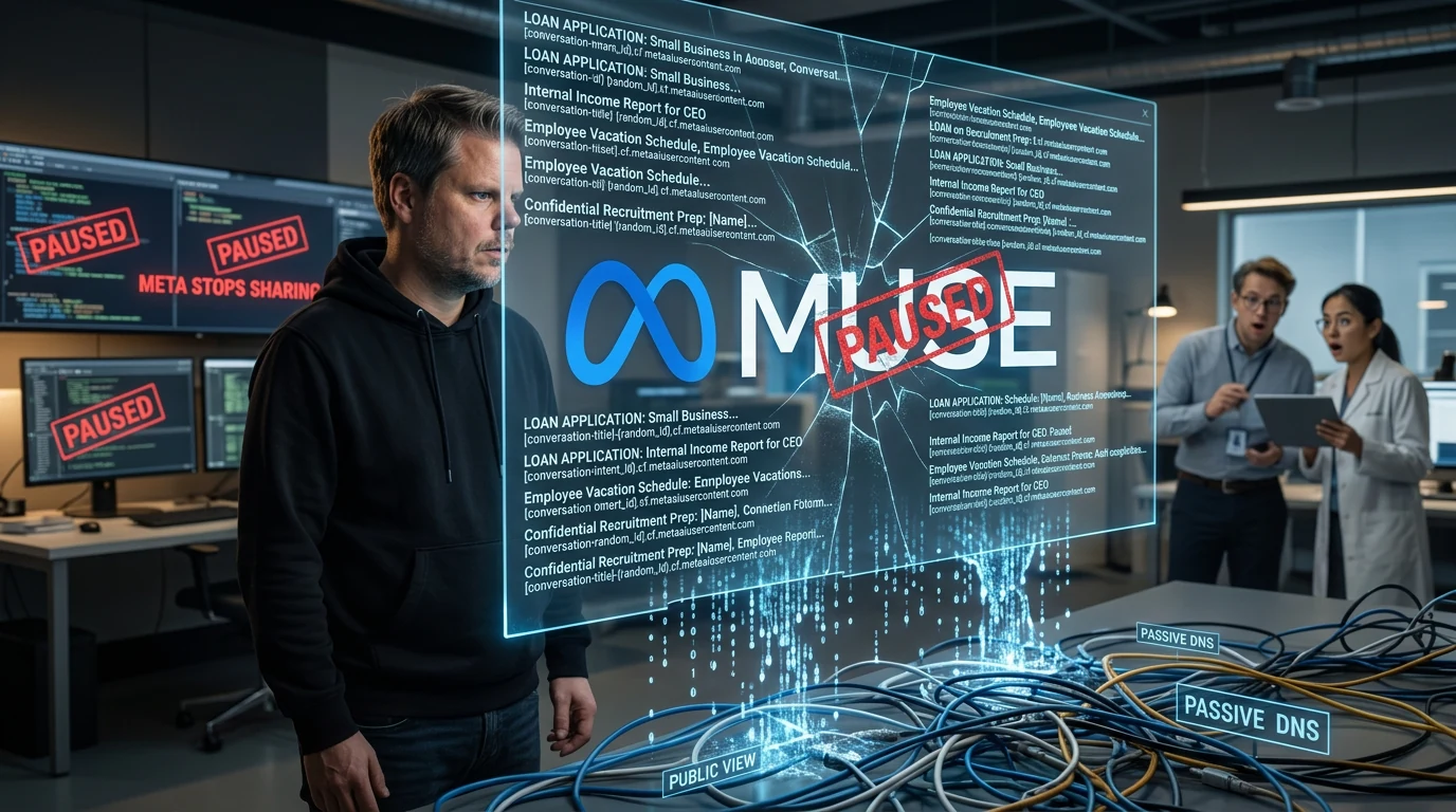 Jan Sverre ved synlige Meta Muse-samtaler som spores gjennom DNS-arkiver