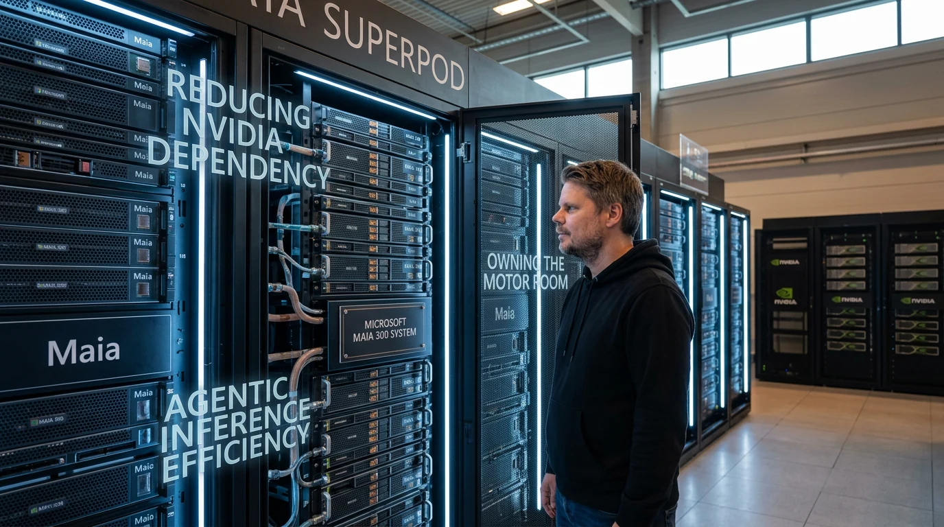 Jan Sverre i et visuelt møte mellom Microsoft Maia 300 og Nvidia